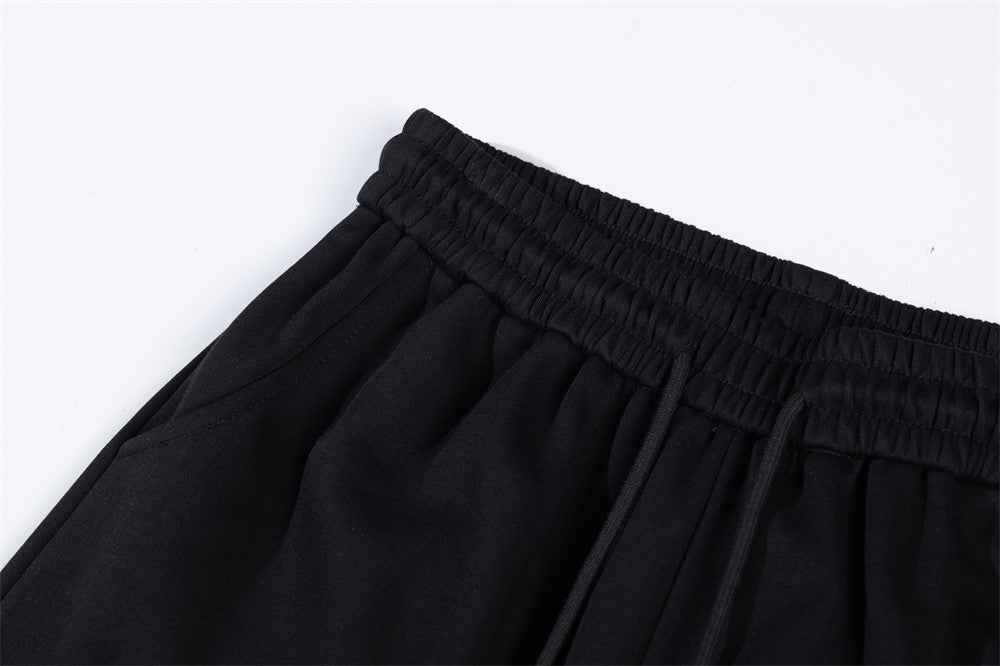 Sanskrit Letter Printed Gothic Wide Leg Sweatpants