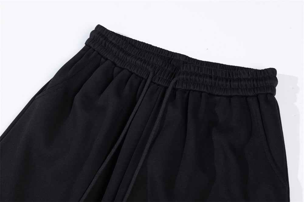 Sanskrit Letter Printed Gothic Wide Leg Sweatpants