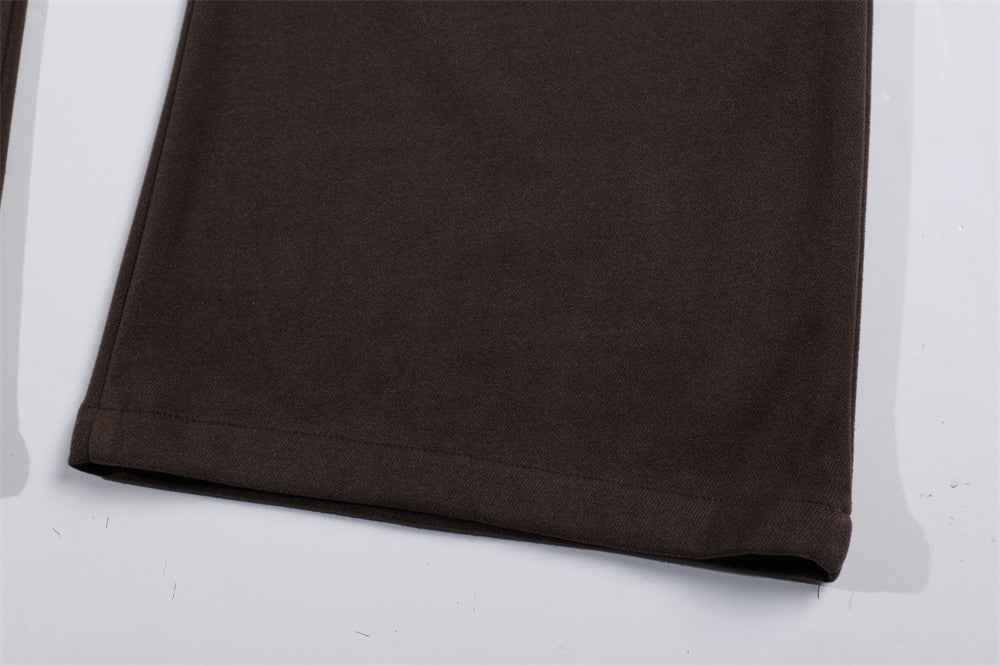 Trendy Casual Wide Leg Drawstring Sports Jogger