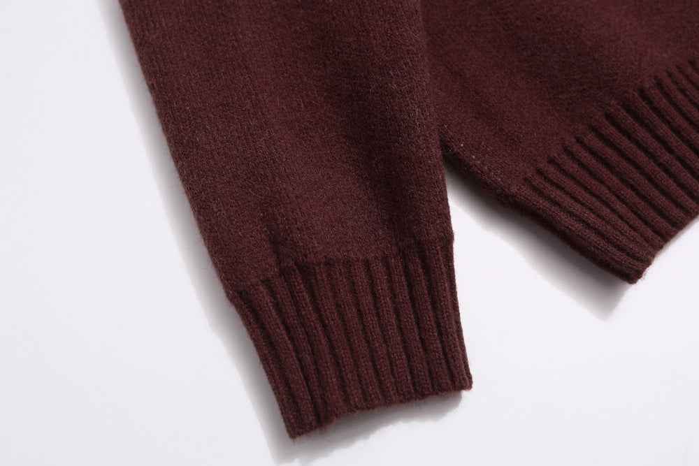 Y2K Contrast Color Stitching V Neck Racing Sweater