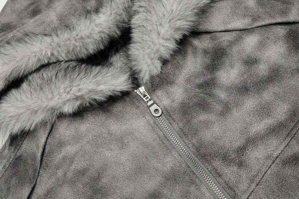Thick Winter Camo Hooded Faux Furr Jacket