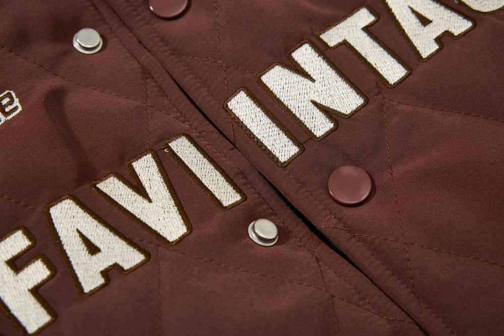 Embroidered American Badge Baseball Jacket