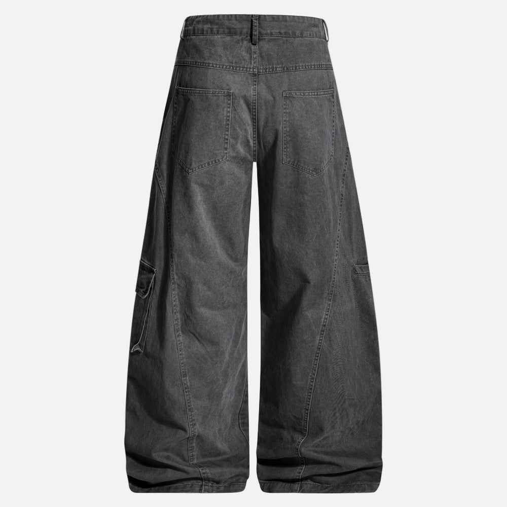 Y2K Wasteland Style Wide Leg Cargo Pants