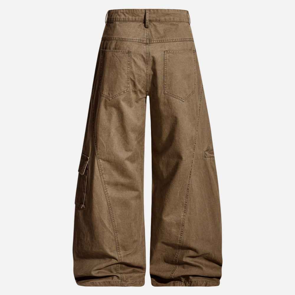 Y2K Wasteland Style Wide Leg Cargo Pants