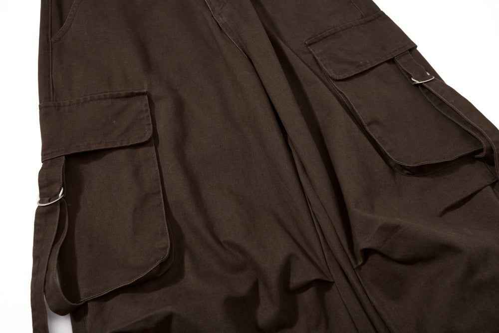 Bold Print Workwear Pleated Paratroopers Cargo Pants