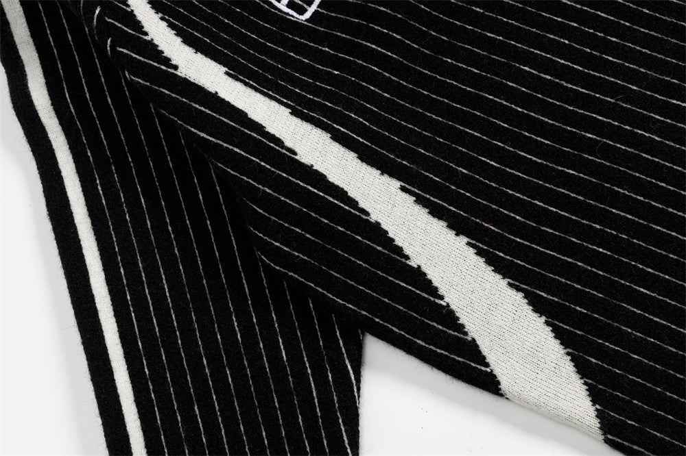 Cozy Knitted High Collar Zipper Cardigan