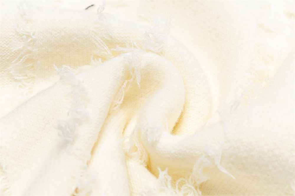 European Fringed Turtleneck Knitted Polo Sweater