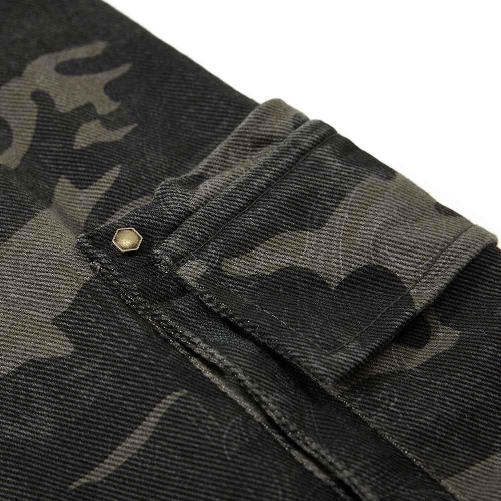 Classic Camouflage WorkWear Wide Leg Cargo Pants