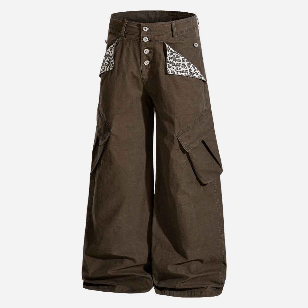 High Street Vibe Hip Hop Wide Leg Cargo Pants