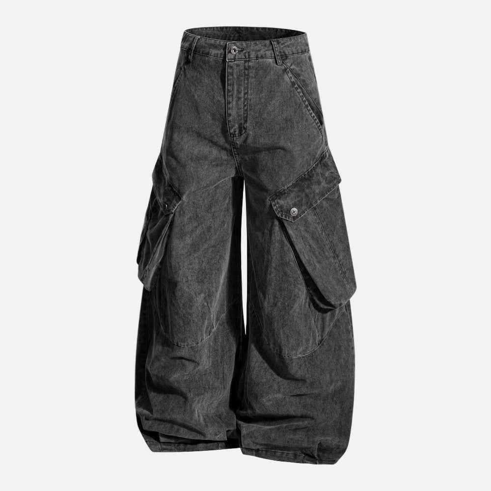 Heavy Industry Punk Wide Leg Cargo Pants