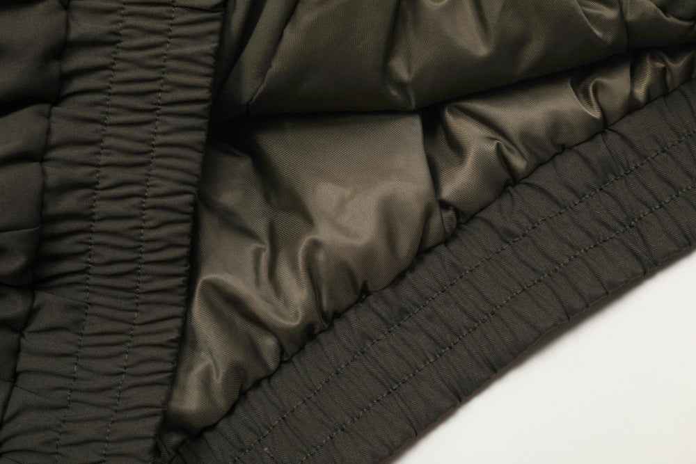 American Wool Collar Faux Furr Hooded Padded Jacket