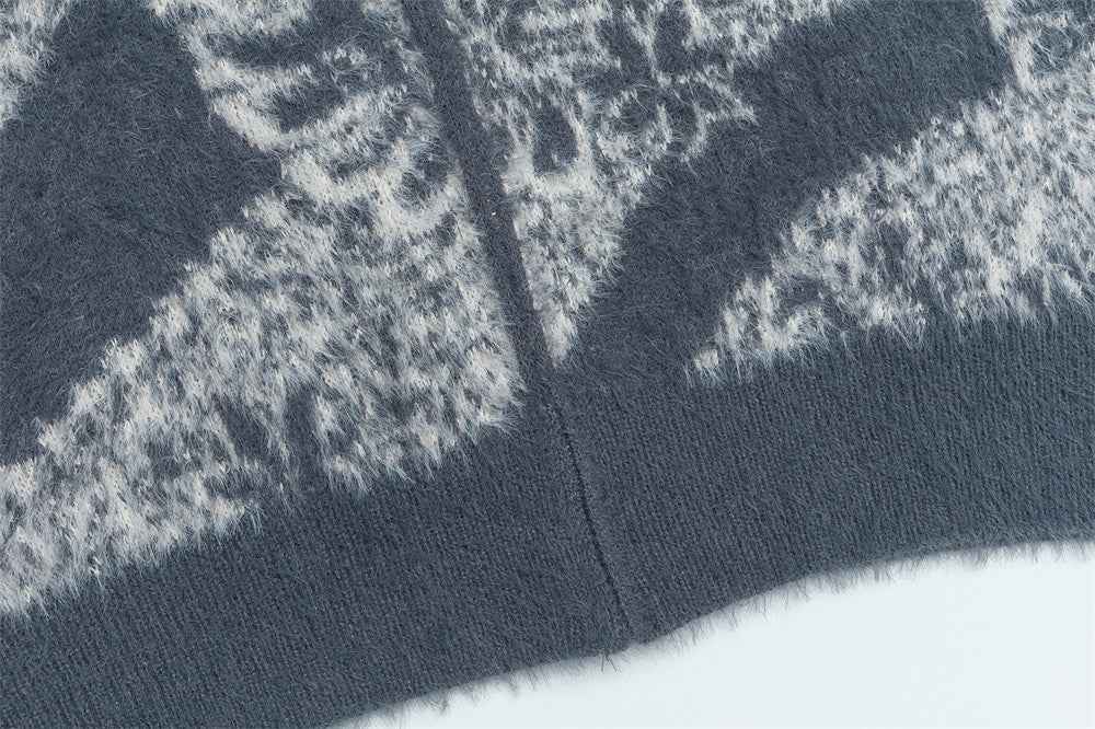 Y2K Cozy Oversized Turtleneck Zipper Cardigan