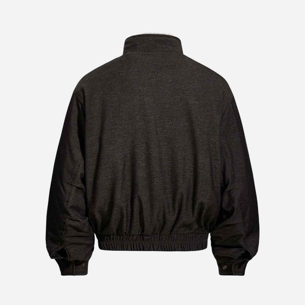 Trendy Lined Thickened Collar Faux Furr Padded Jacket