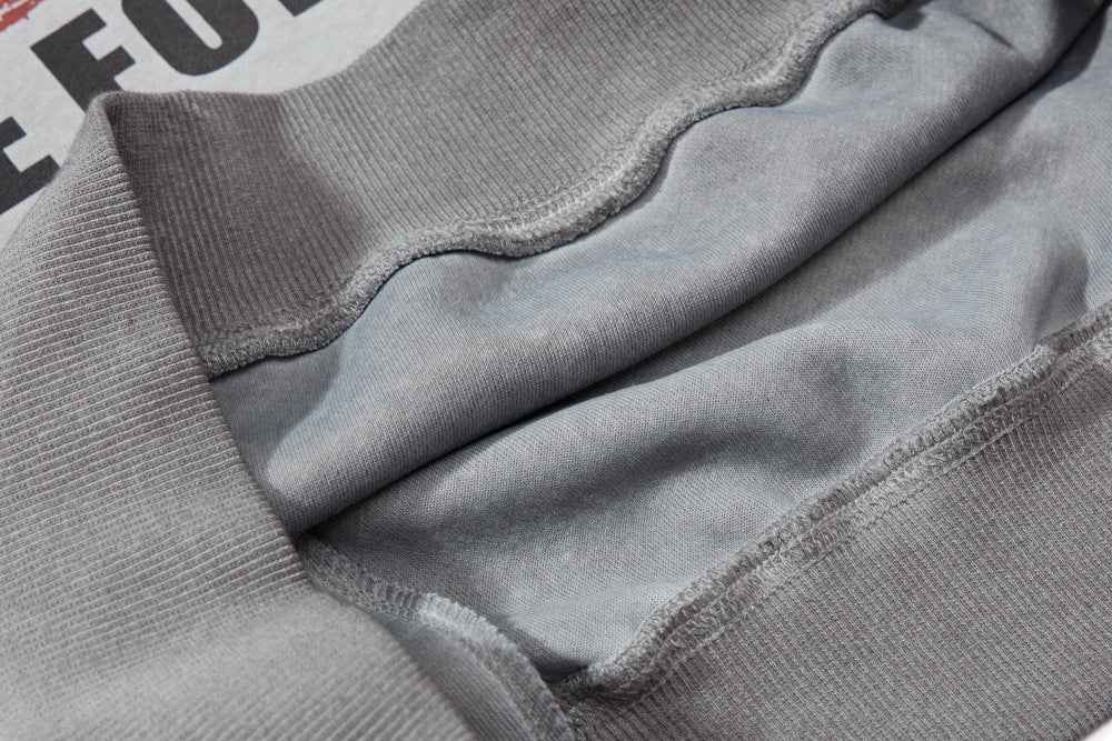 Spring Retro American Stripe Printed Hoodie