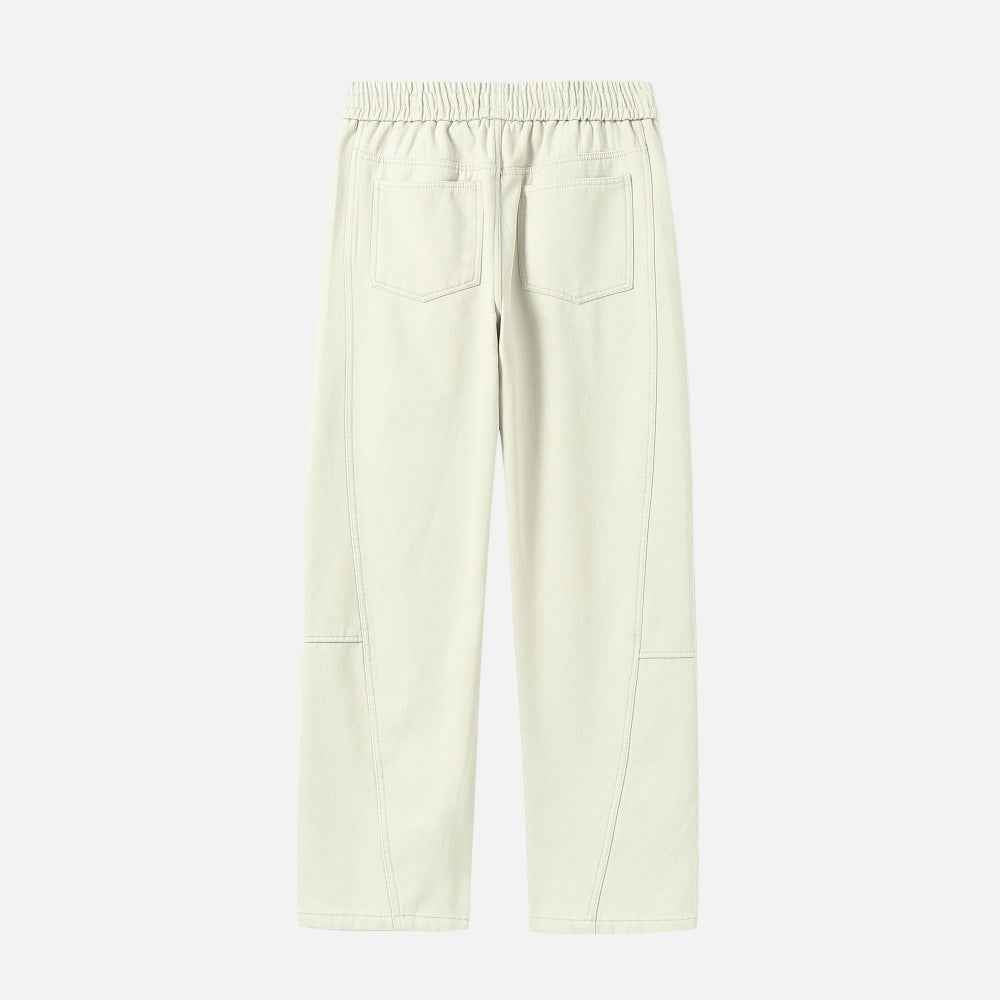 Functional Style Fleece Lined Straight Leg Pants