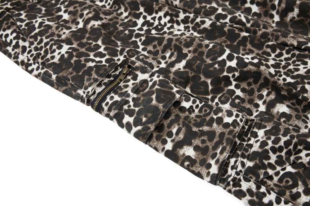 Heavy Industry Leopard Print Wide Leg Pants