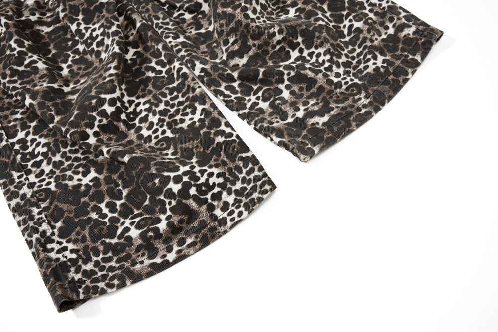 Heavy Industry Leopard Print Wide Leg Pants