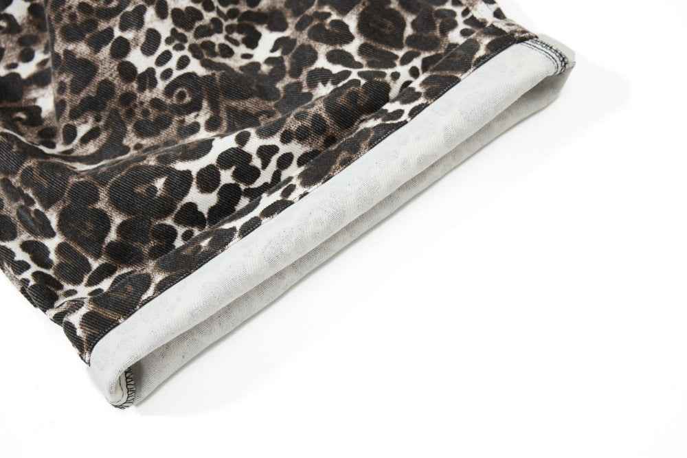 Heavy Industry Leopard Print Wide Leg Pants