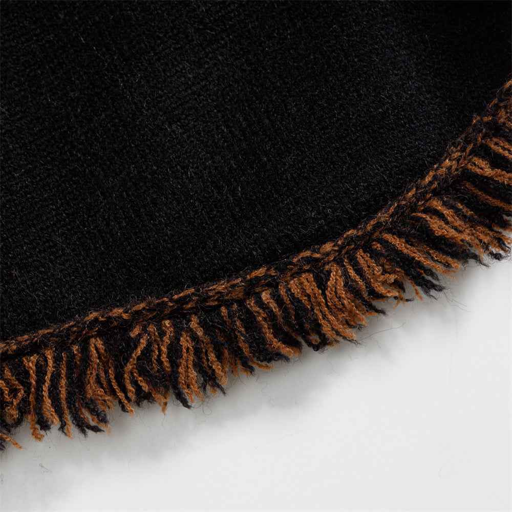 European Trend Bear Jacquard Crewneck Sweater