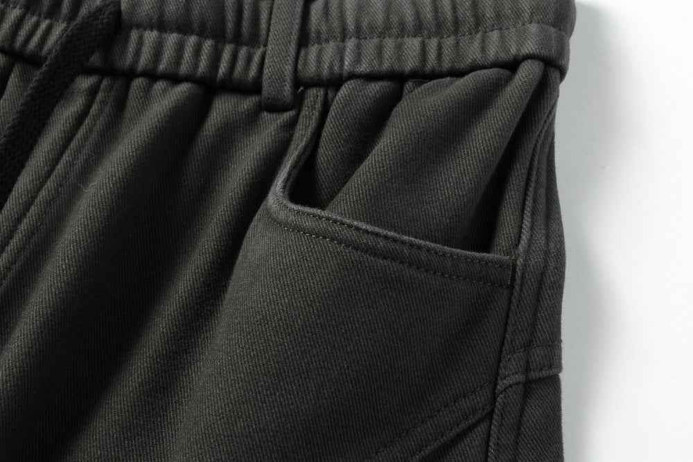 Streetwear Trendy Fleece-Lined Cargo Sweatpants