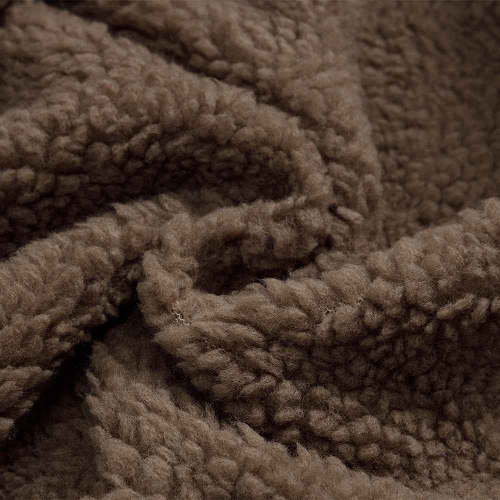 Camouflage Lined Cashmere Faux Furr Hooded Jacket