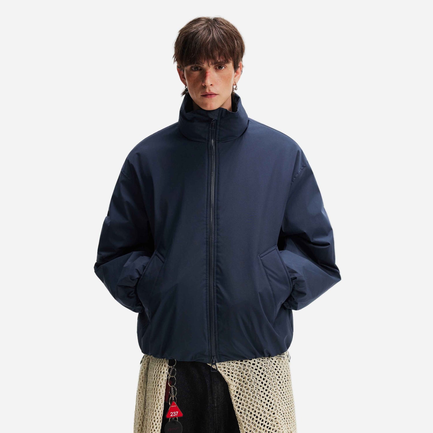 Stylish Cleanfit Warm Double Zipper Cotton Jacket