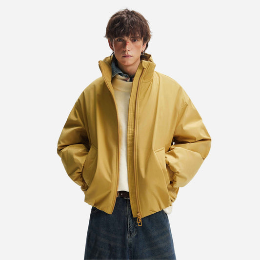 Stylish Cleanfit Warm Double Zipper Cotton Jacket