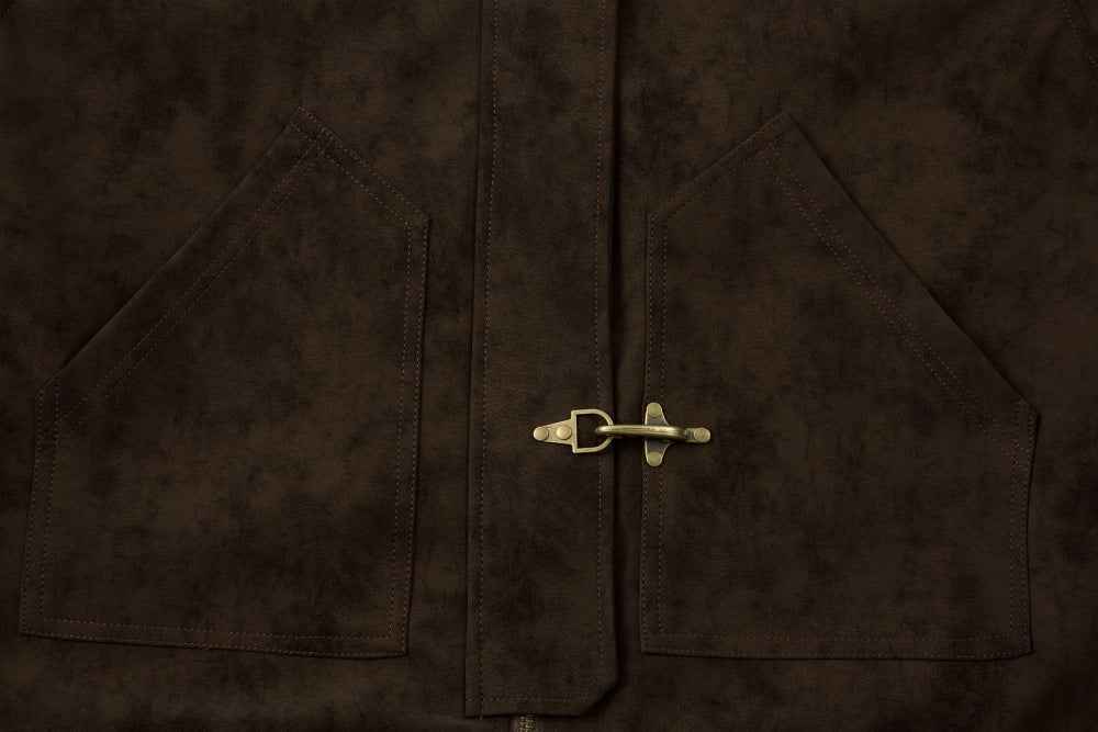 Vintage Punk Airplane Buckle Design Leather Jacket