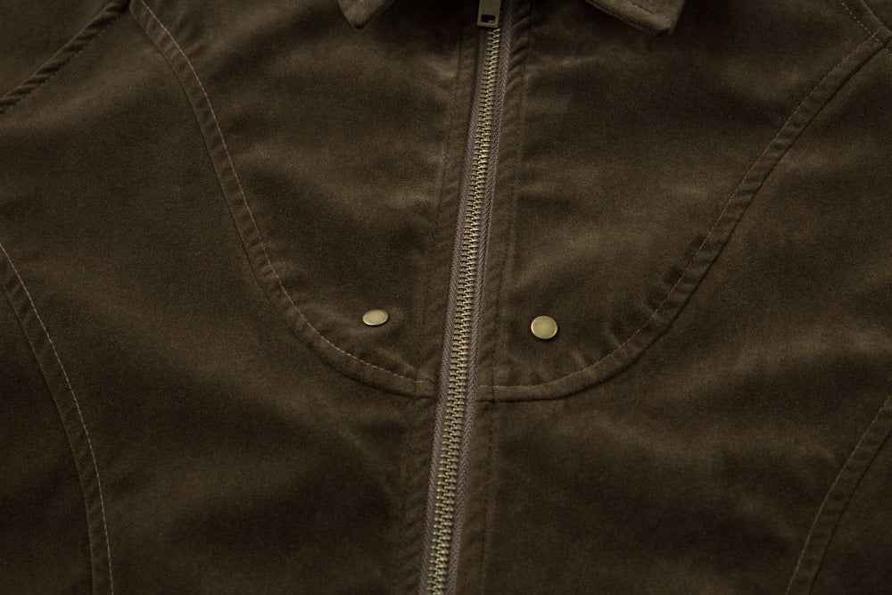 Deconstructed Split Design Solid Color Lapel Jacket