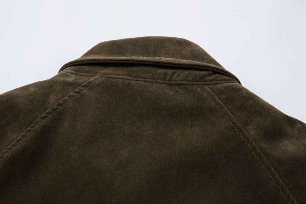 Deconstructed Split Design Solid Color Lapel Jacket