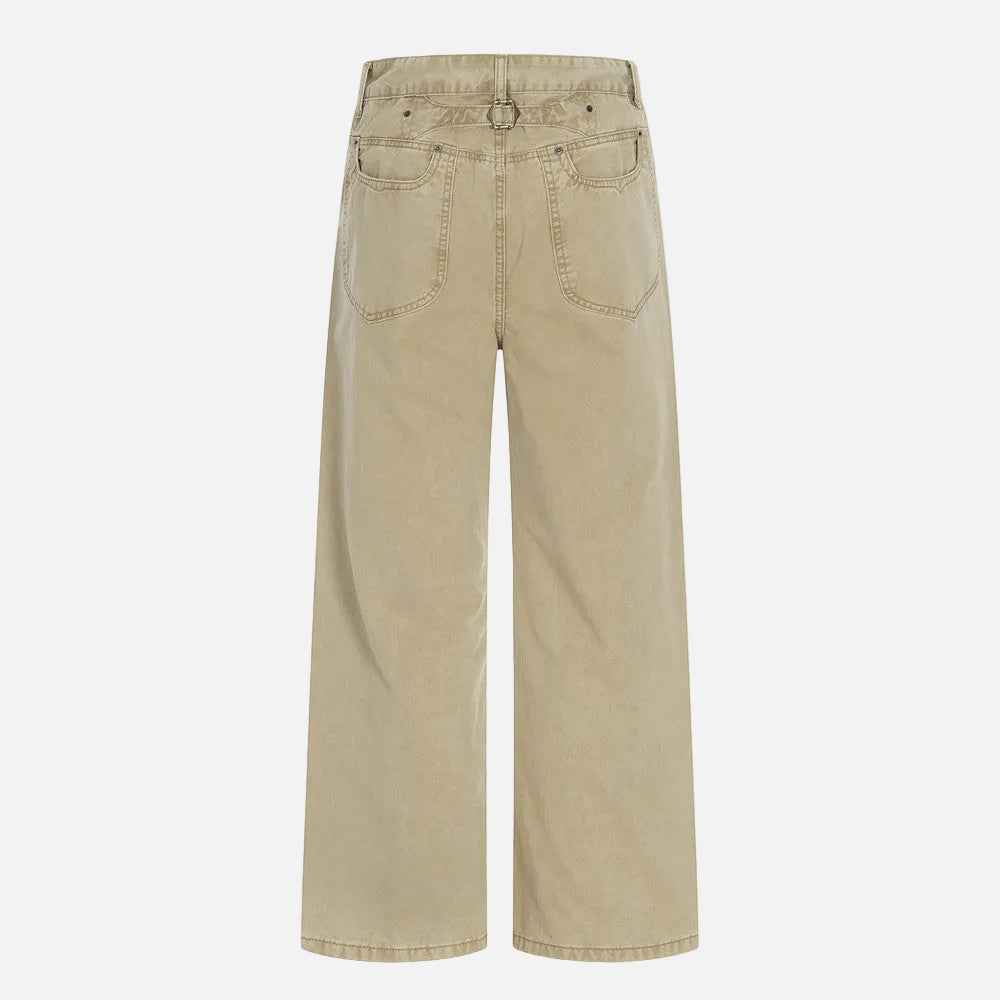 Vintage Washable Punk Old Denim Jeans