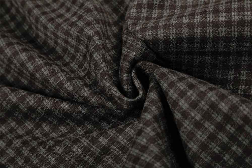 Trendy Old Money Style Plaid Wide Leg Pants