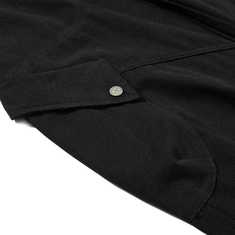 Embroidered American High Street Denim Cargo Jeans