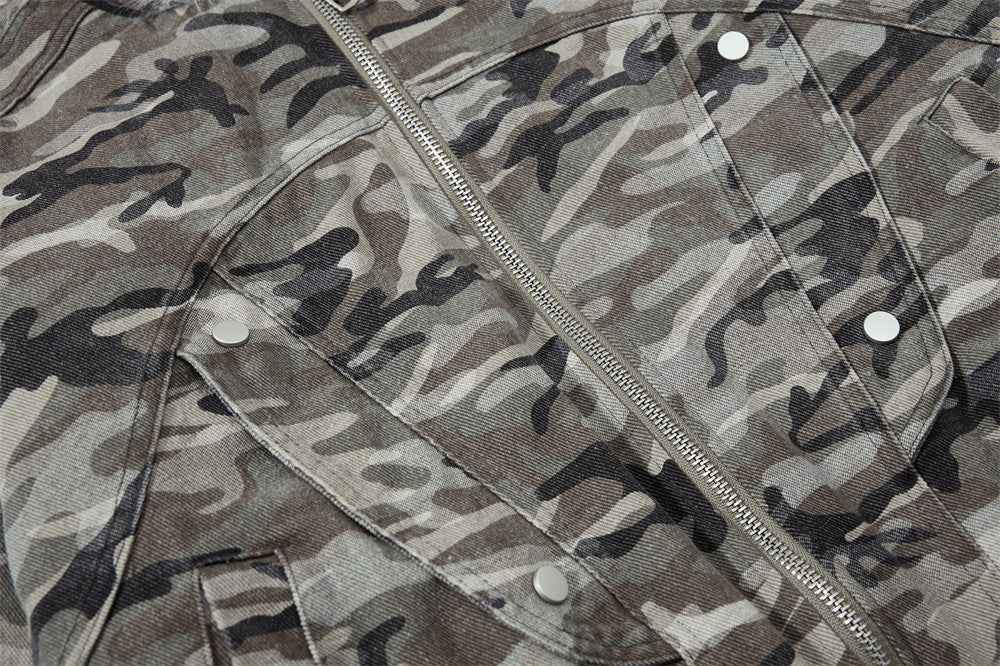 Warm Camouflage Fur Hooded Padded Jacket