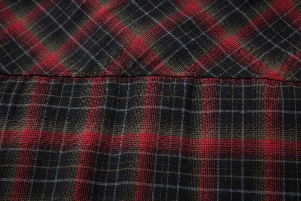Plaid Single Breasted PU Leather Long Sleeved Shirt