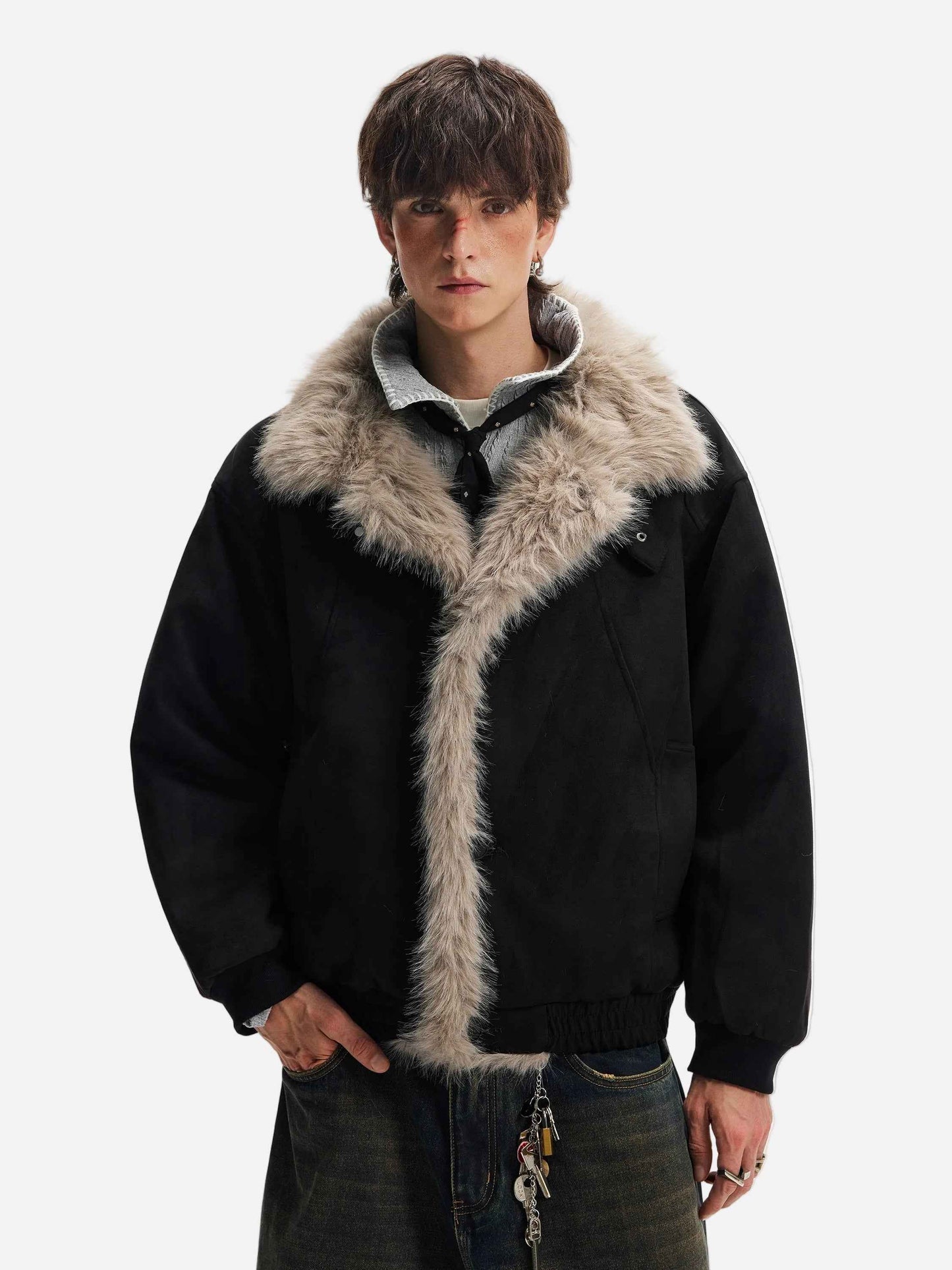 Mountain Carved Warm Cleanfit Faux Fur Jacket