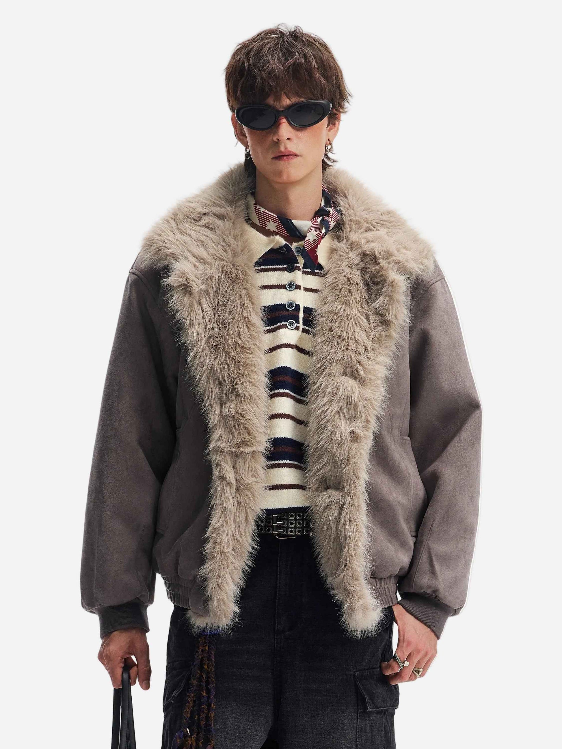 Mountain Carved Warm Cleanfit Faux Fur Jacket
