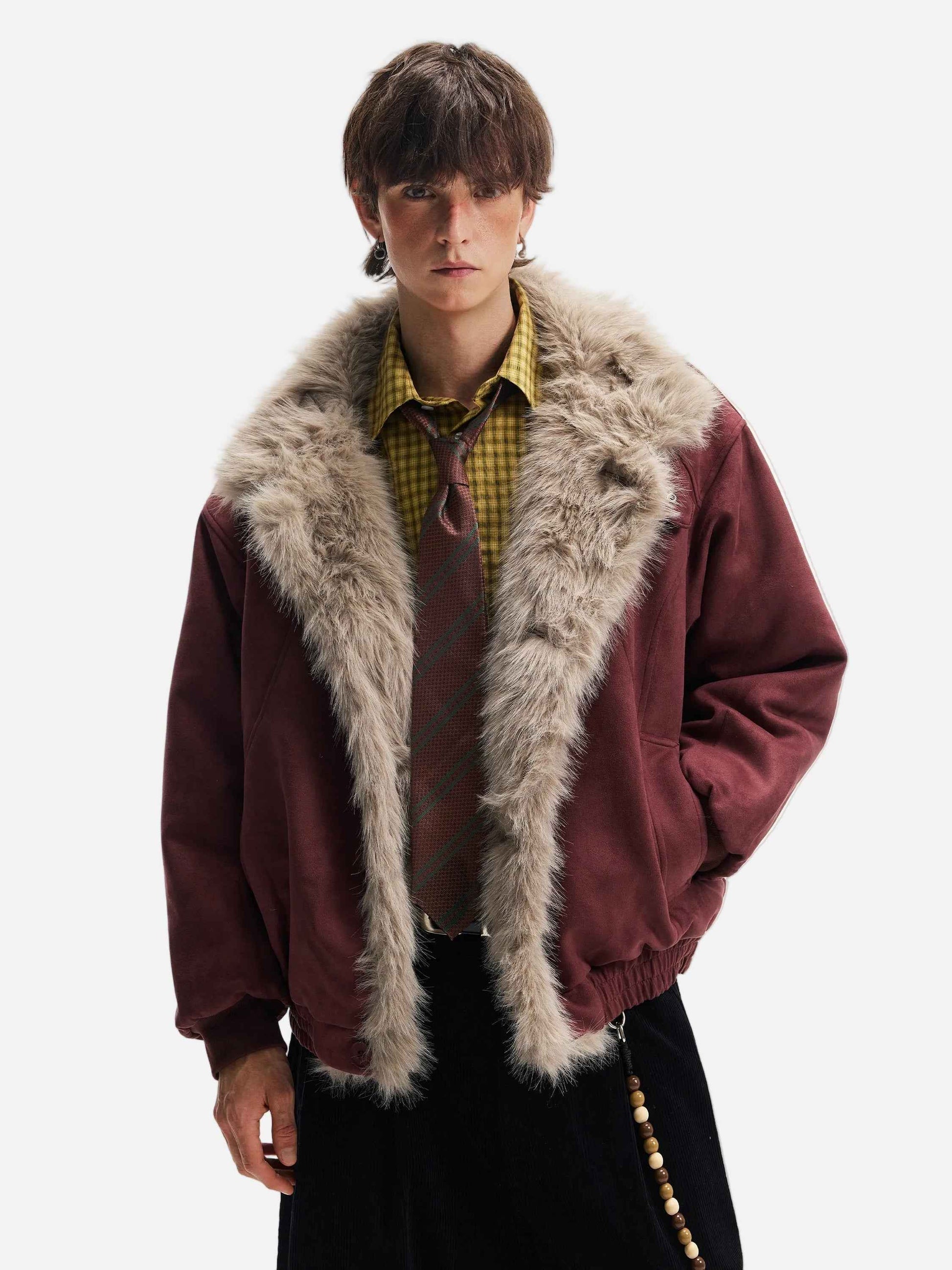 Mountain Carved Warm Cleanfit Faux Fur Jacket