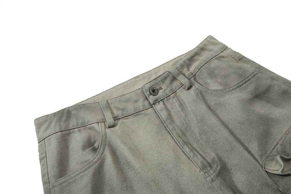 Stylish Earth-Friendly Tooling Wide-Leg Cargo Jeans