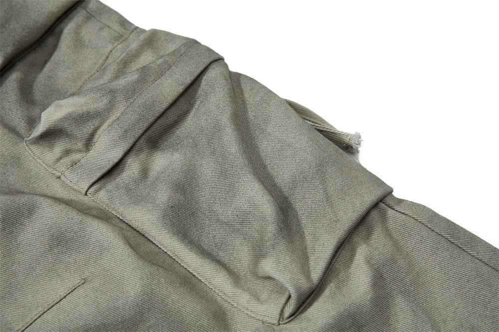 Stylish Earth-Friendly Tooling Wide-Leg Cargo Jeans