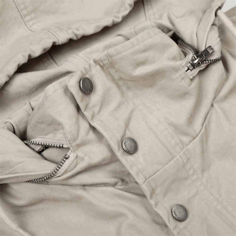 Stylish High Collar Multi Pocket Windbreaker Jacket