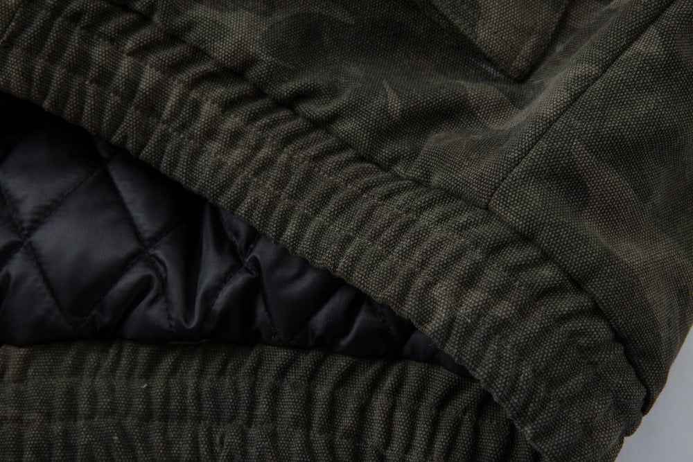 Winter Camouflage Fur Collar Hooded Jacket
