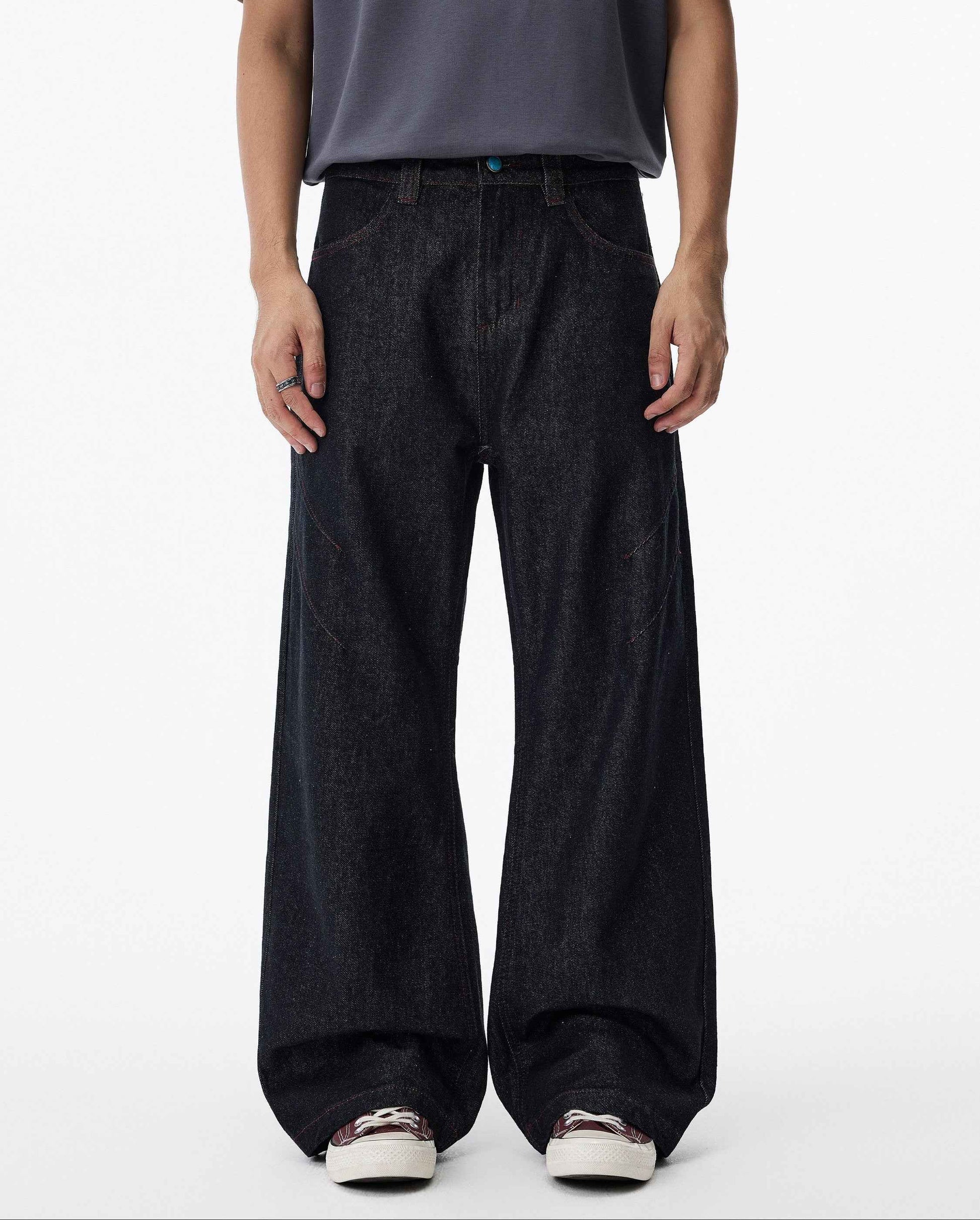 American Style Red Line Boyfriend Jeans