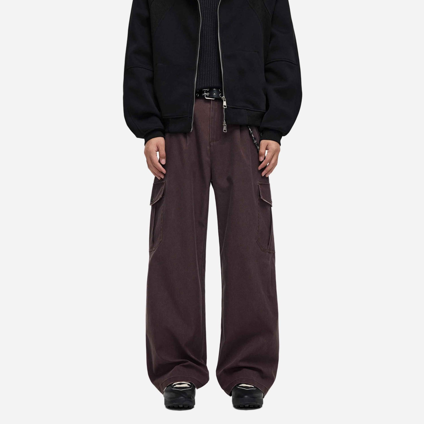 Y2K Retro Deconstructed Workwear Cargo Pants