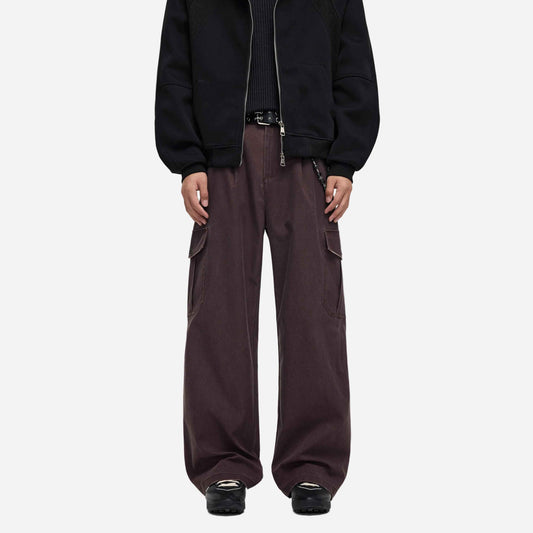 Y2K Retro Deconstructed Workwear Cargo Pants