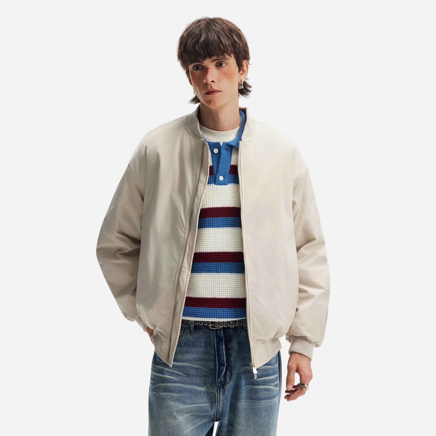 Cozy Loose High Street Baseball Jacket