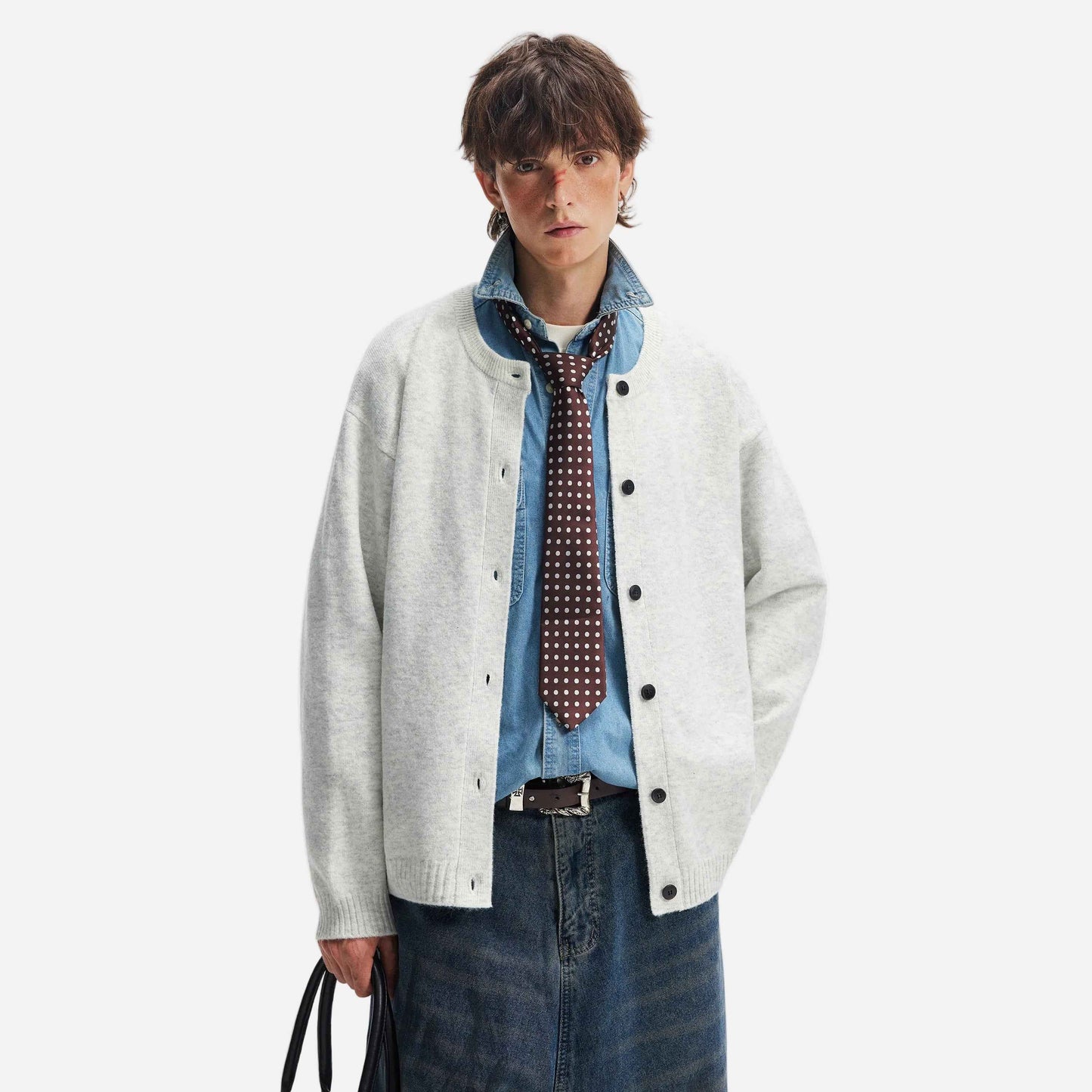 Cozy Wool Lazy Style Knit Cardigan