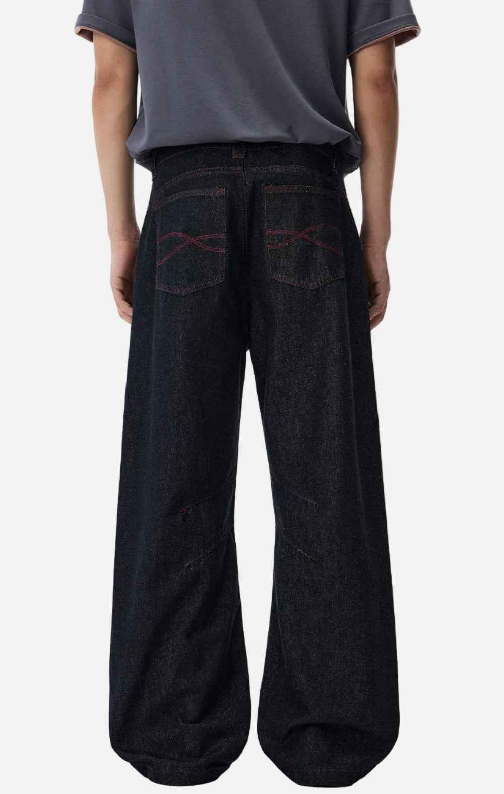 American Style Red Line Boyfriend Jeans