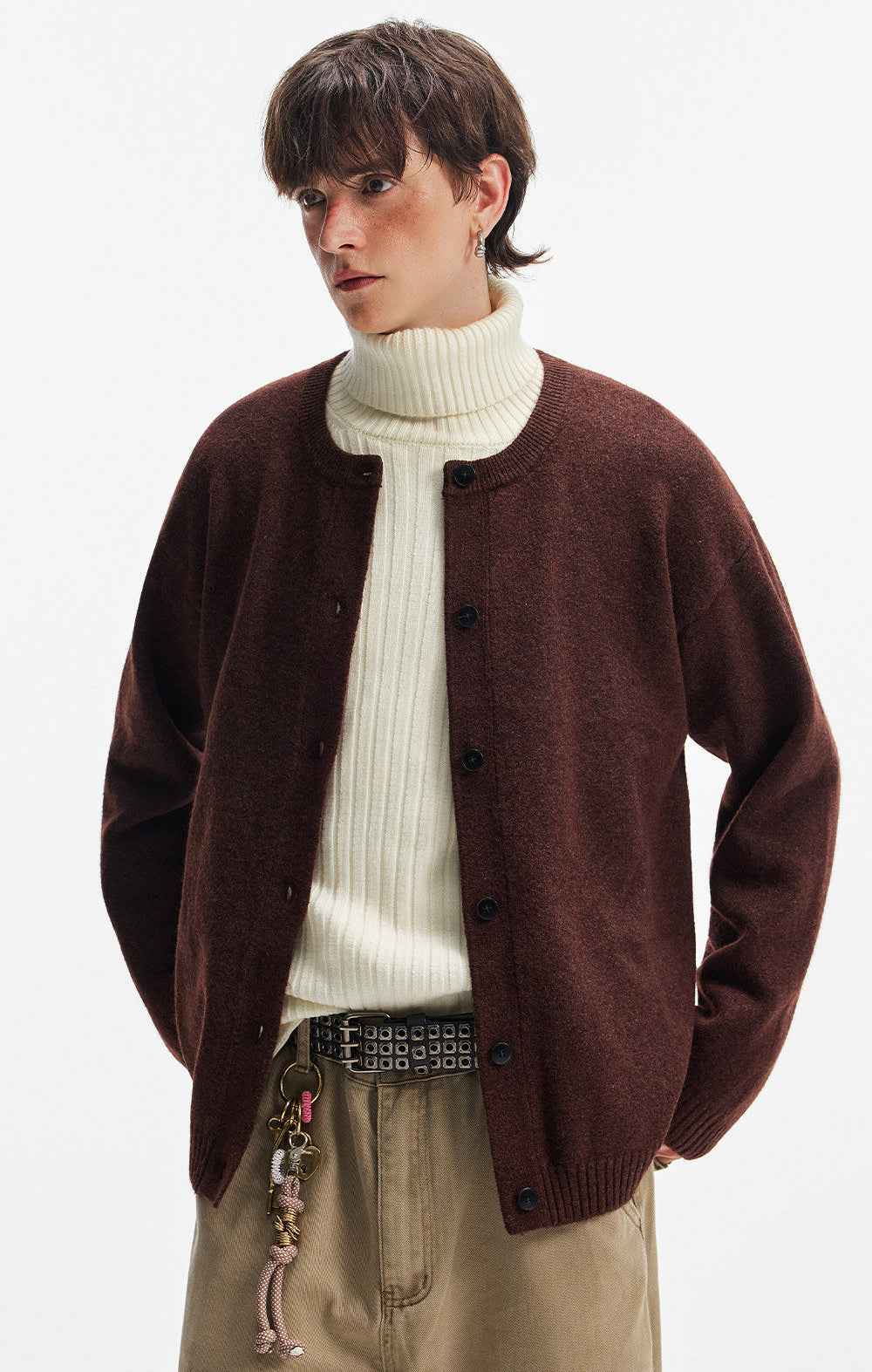 Cozy Wool Lazy Style Knit Cardigan