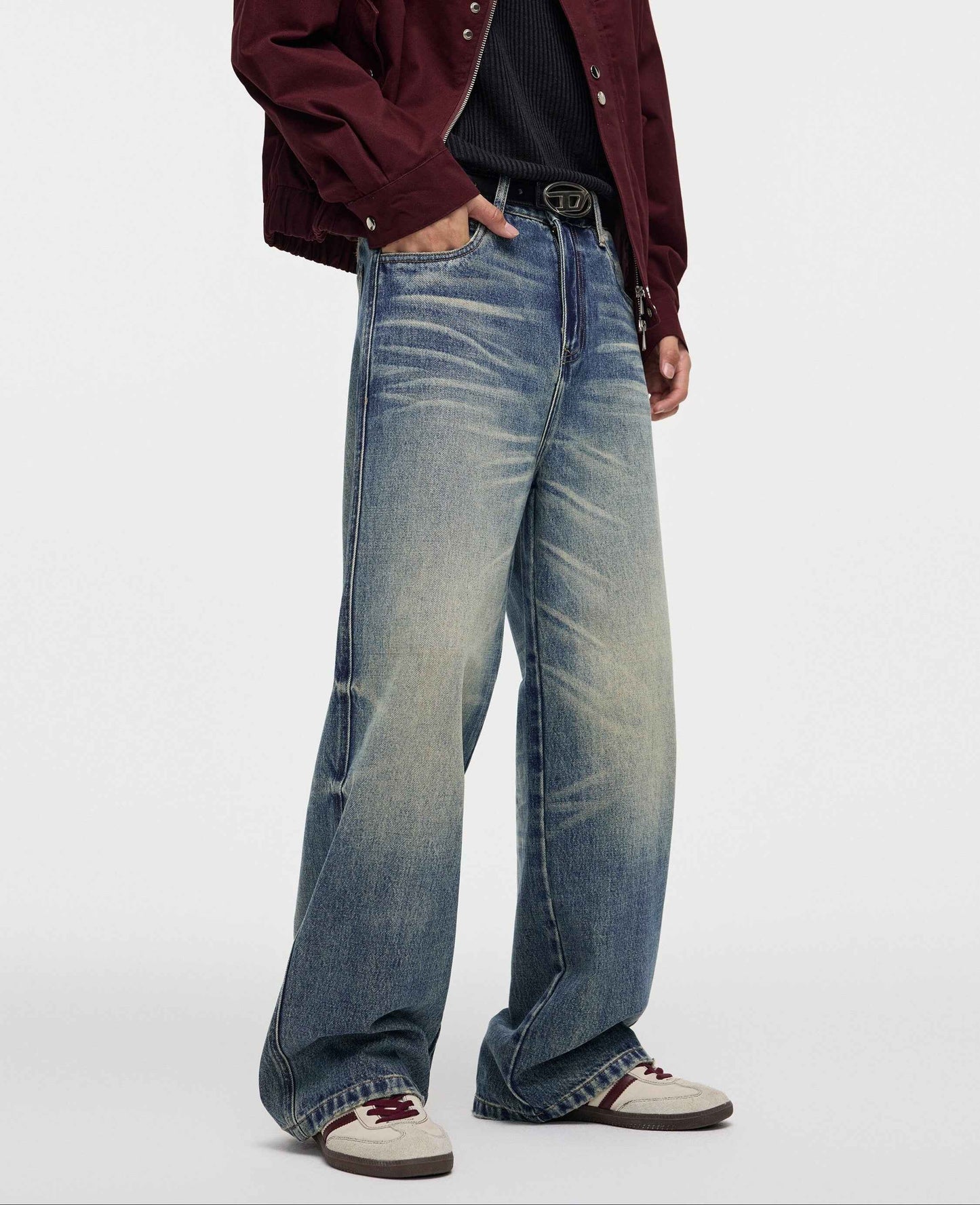 American Style High Street 3D Denim Jeans